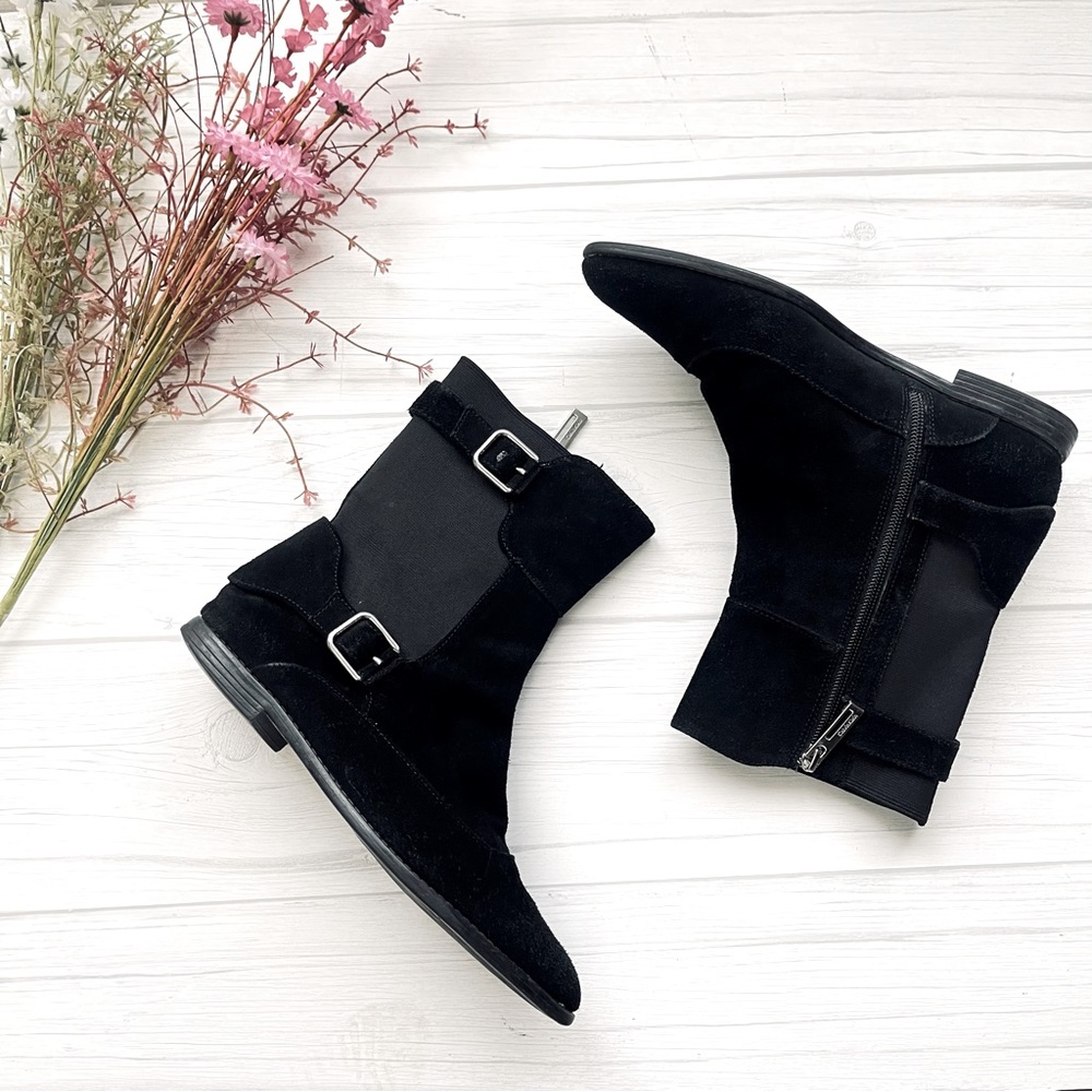 Calvin Klein Mens Wear Inspired Ankle Boot Booties Flats Black